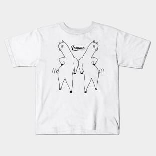 Posing Lamma Kids T-Shirt